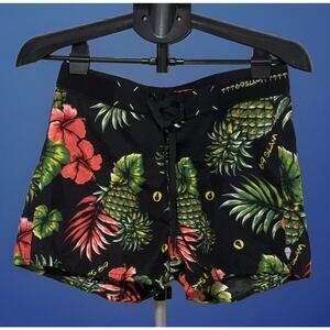 69 SLAM Swimwear Board Shorts Tropical Waist Size 30 Size Small